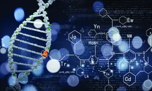 "helix and chemical compound symbols"